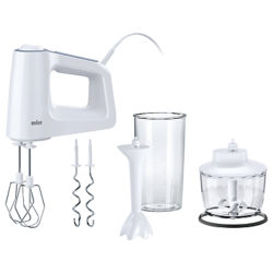 Braun 0X22211012 Multimix 3 Hand Mixer, White